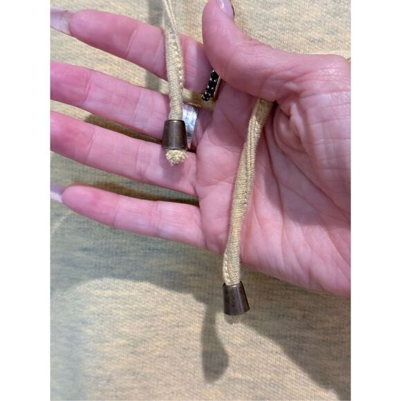 Soft Surroundings Heather Yellow The Soho Hoodie Tunic Sweatshirt Women's Large - Picture 10 of 14